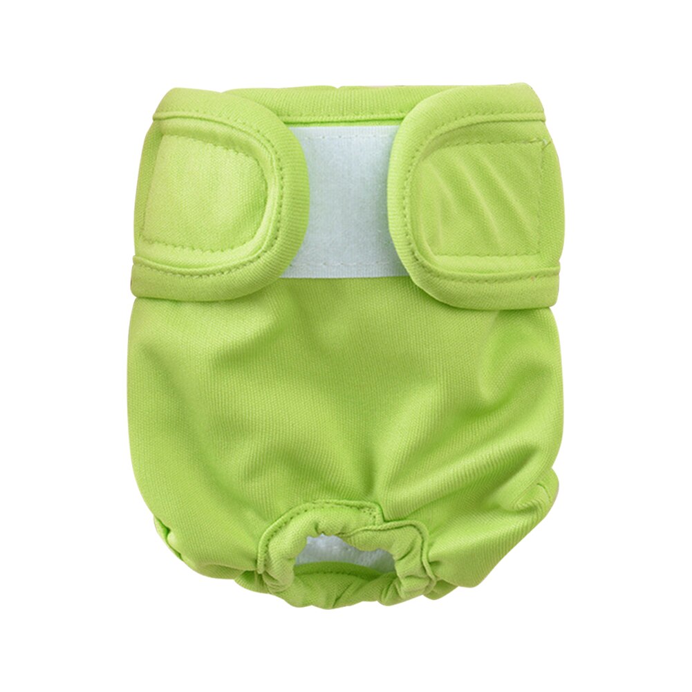 Training Water Absorbent Home Washable Camping Pet Dog Diapers Travel Portable Adjustable Soft Multifunction Car Interior: green / S