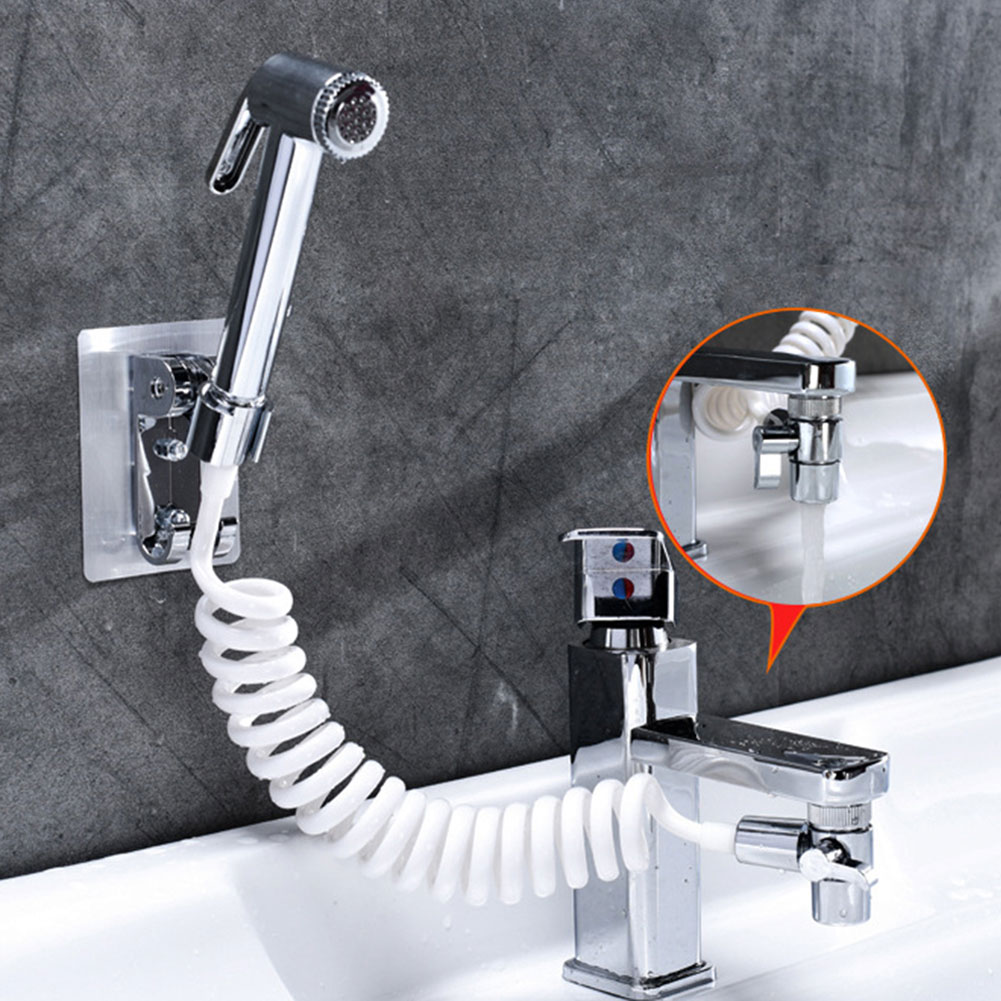 Schlecht Wasserhahn Externe Dusche Handheld Spritzgerät einstellen Für Hand Becken Waschbecken Dusche Wasserhahn enthalten Sprinkler Basis Schlauch Ventil