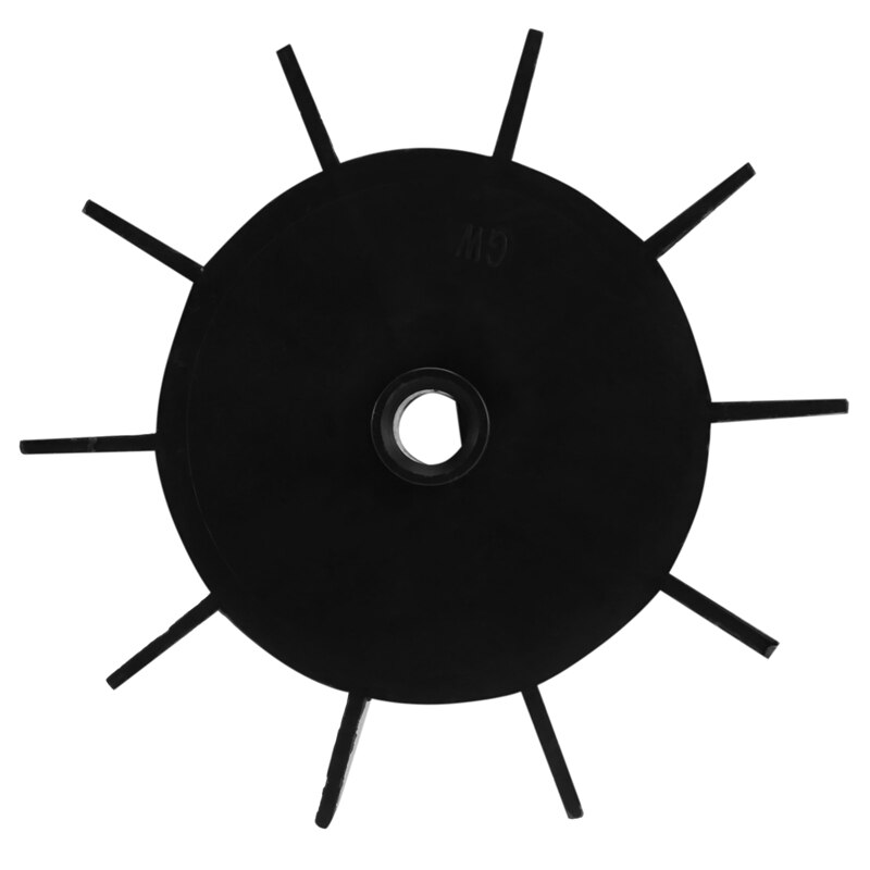 Vervanging 0.5 "Inner Boring 10 Waaier Luchtcompressor Motor Fan Blade Zwart