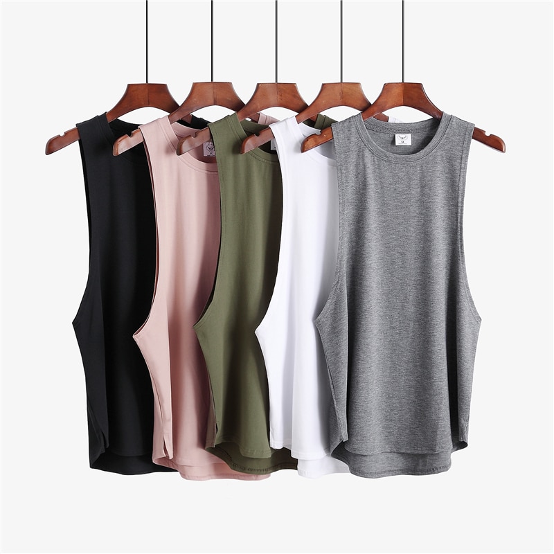 Sommer gym klær merke singlet canotte bodybuilding stringer tank topp menn fitness skjorte muskel ermeløs vest tanktop