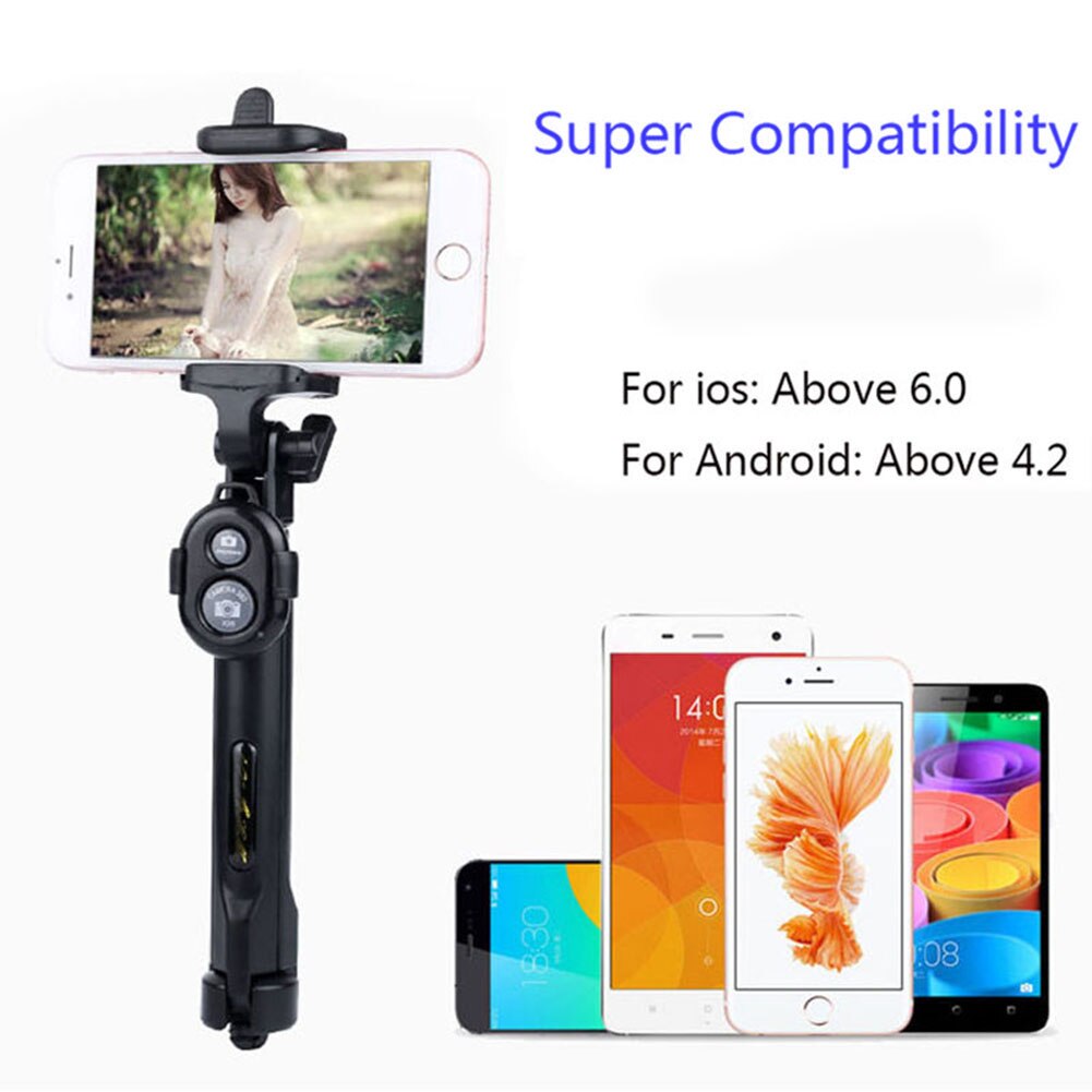 Selfie Stick Tripod - Extendable with Bluetooth Remote Shutter - for iPhone, Samsung Galaxy