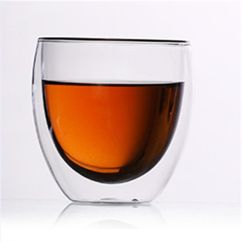 Double Wall Cup Coffee Glass Tea Mug Insulated Mugs Espresso Cups Safe Convenient Wine Beer Glass As for friend: 250ML