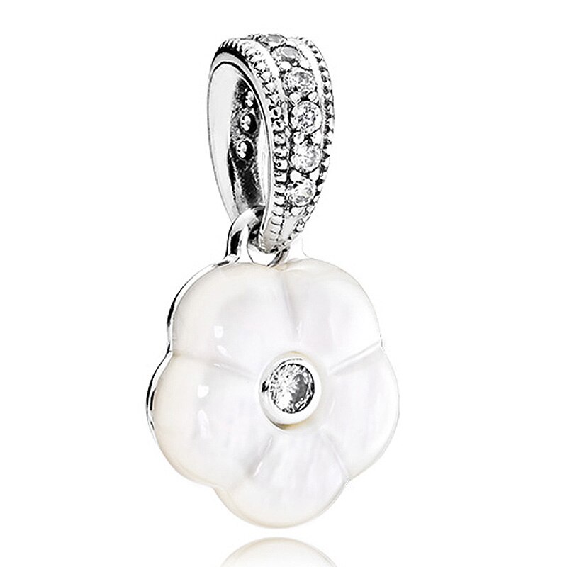 Pendentif à breloques en argent Sterling 925, lanternes en forme de cœur, de lune, d'étoile, de fleur, perles adaptées à un Bracelet de bijoux à la , DIY: 4