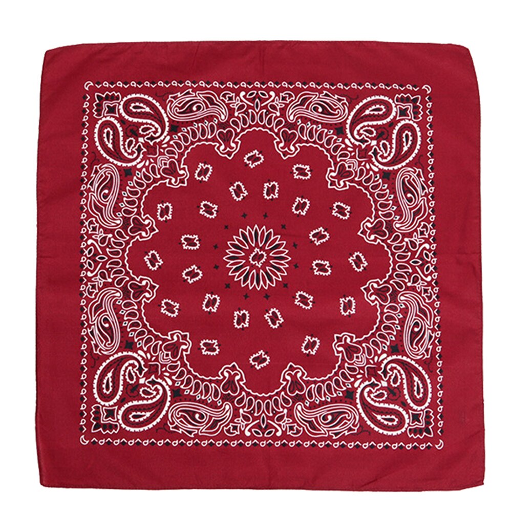 Neue Hip Hop 100% Baumwolle Bandana Square Schal 55cm * 55cm Schwarz Rot Paisley Stirnband Gedruckt Für frauen Männer Jungen Mädchen: E
