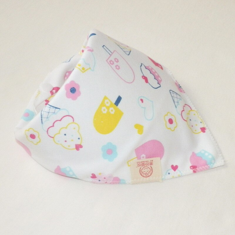 Bomuld baby hagesmæk kærlighed hjerte tørklæde sød ugle børn krave børn drenge piger halsvarmere tørklæder 3pc pr sæt trekant hagesmække