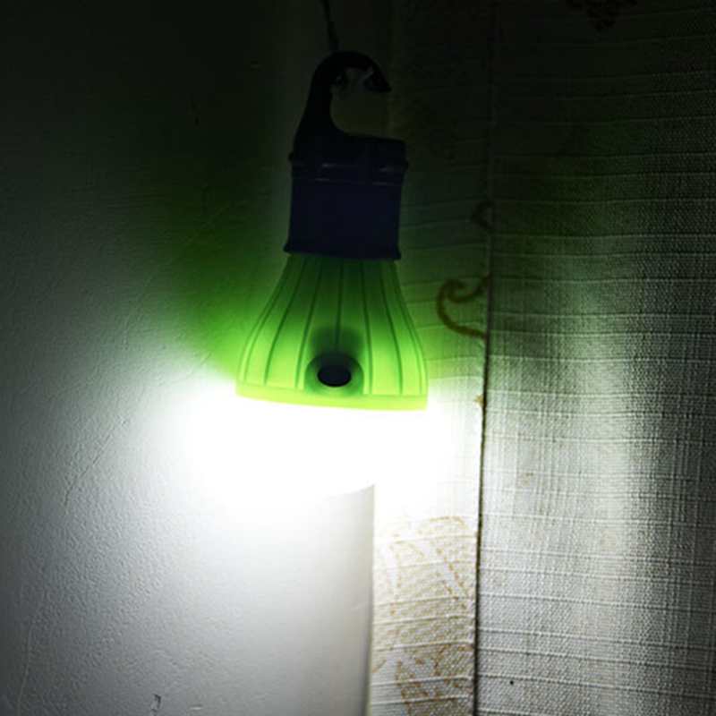 1pc campinglampor led-lampa batteridriven tältljuskrok ficklampa tältlampa 5 färger hänglampa bärbar lykta