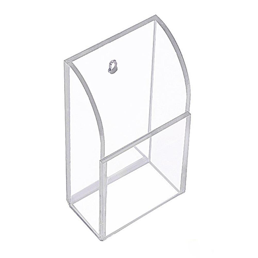 1/2/3 grille Transparent acrylique télécommande boîte de rangement hôtel montage mural support suspendu maquillage brosse papeterie média organisateur