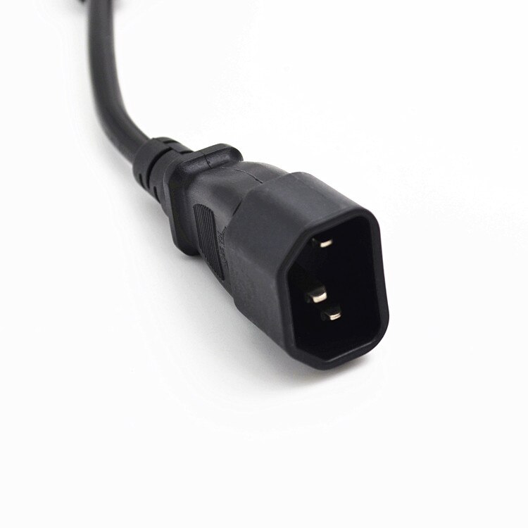 IEC 320 C14 Männlichen zu C13 Weibliche PDU/UPS Verlängerung Energie Kabel Stecker hoch/Unten 90 grad Rechts winkel