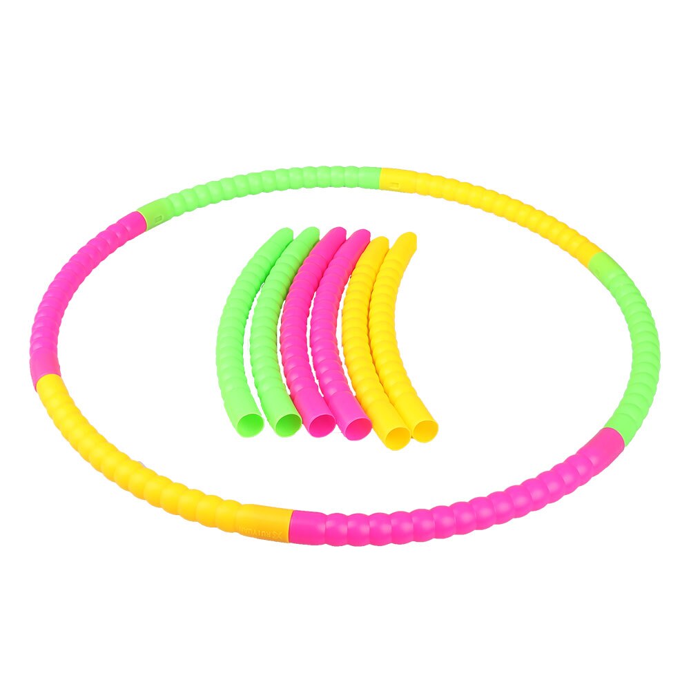 Weighted Exercise Hoop Portable Splicing Fitness Hoop Slimming Sports Hoops for Kids Bodybuilding Gymnastics Dance Playing 3PC