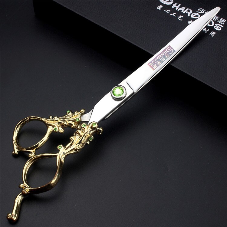 5.5/6/7 Inch Pet Scissors Dog Grooming Scissors for Groomer Japan Cutting Shears Sharp Edge Animals Haircut Logo Engraving: 7inch jlh-cut