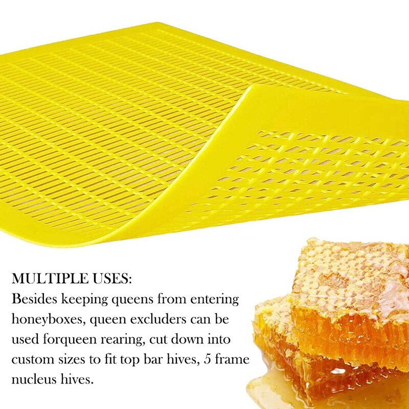 Plastic Beekeeping Queen Excluder to Keep Queen Separate From Honey Boxes in a Bee Hive