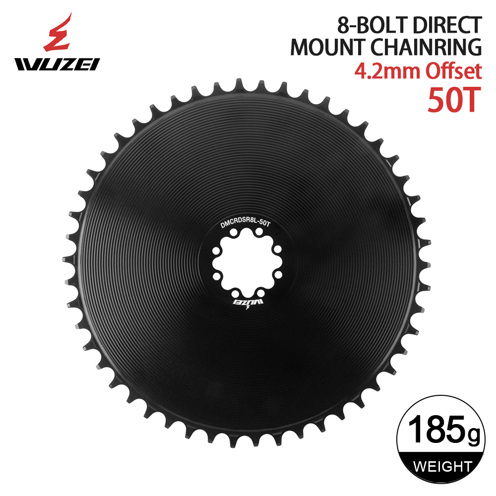 WUZEI-plato cerrado de 8 pernos, 4,2mm, 40-58T, para SRAM FORCE AXS, manivela de 12V, piñón de montaje directo ancho y estrecho, 8/9/10/11/12S: Gris claro
