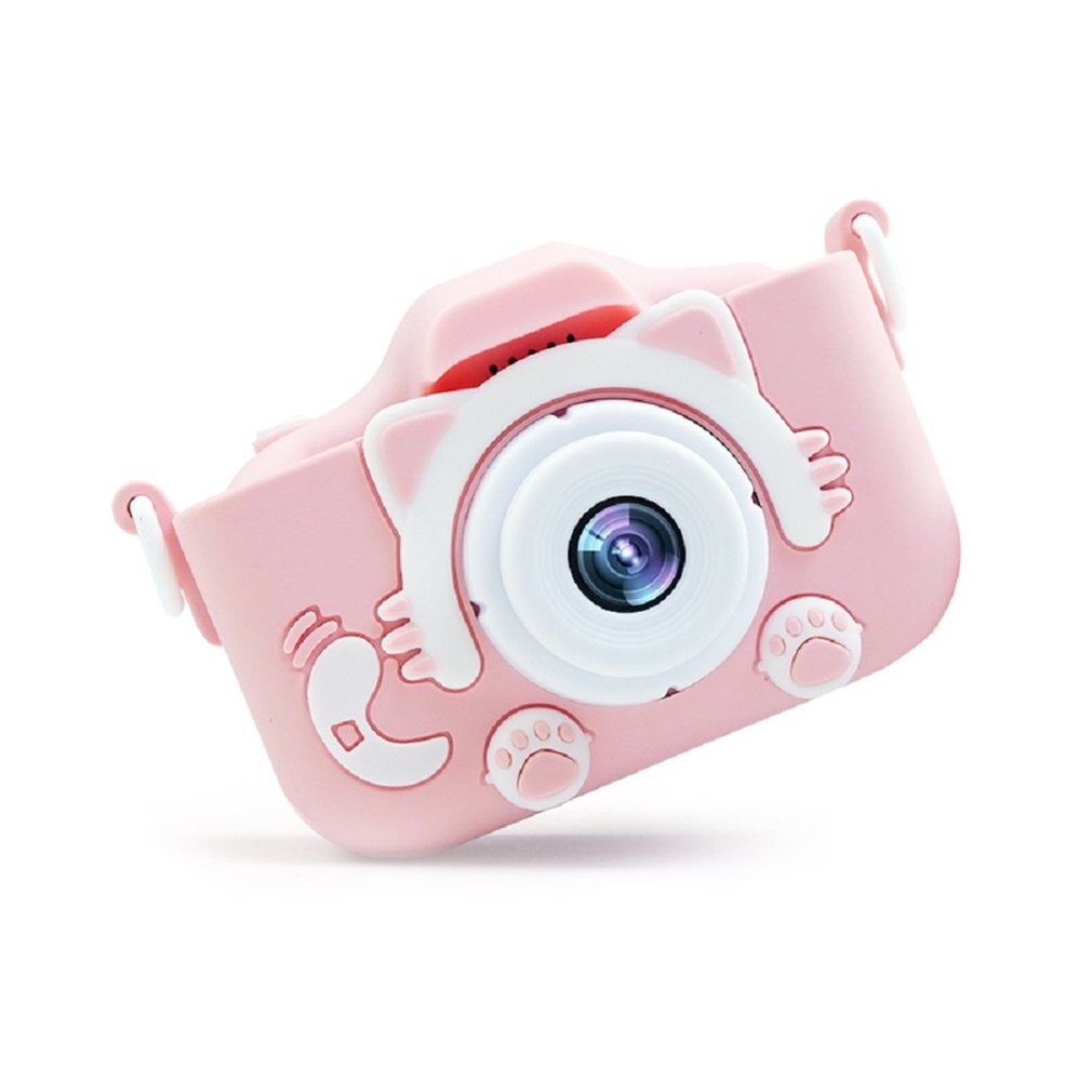 X5 appareil Photo numérique pour enfants Hd Ips double objectif Photo et vidéo caméra multifonction Usb caméra de charge: Rose