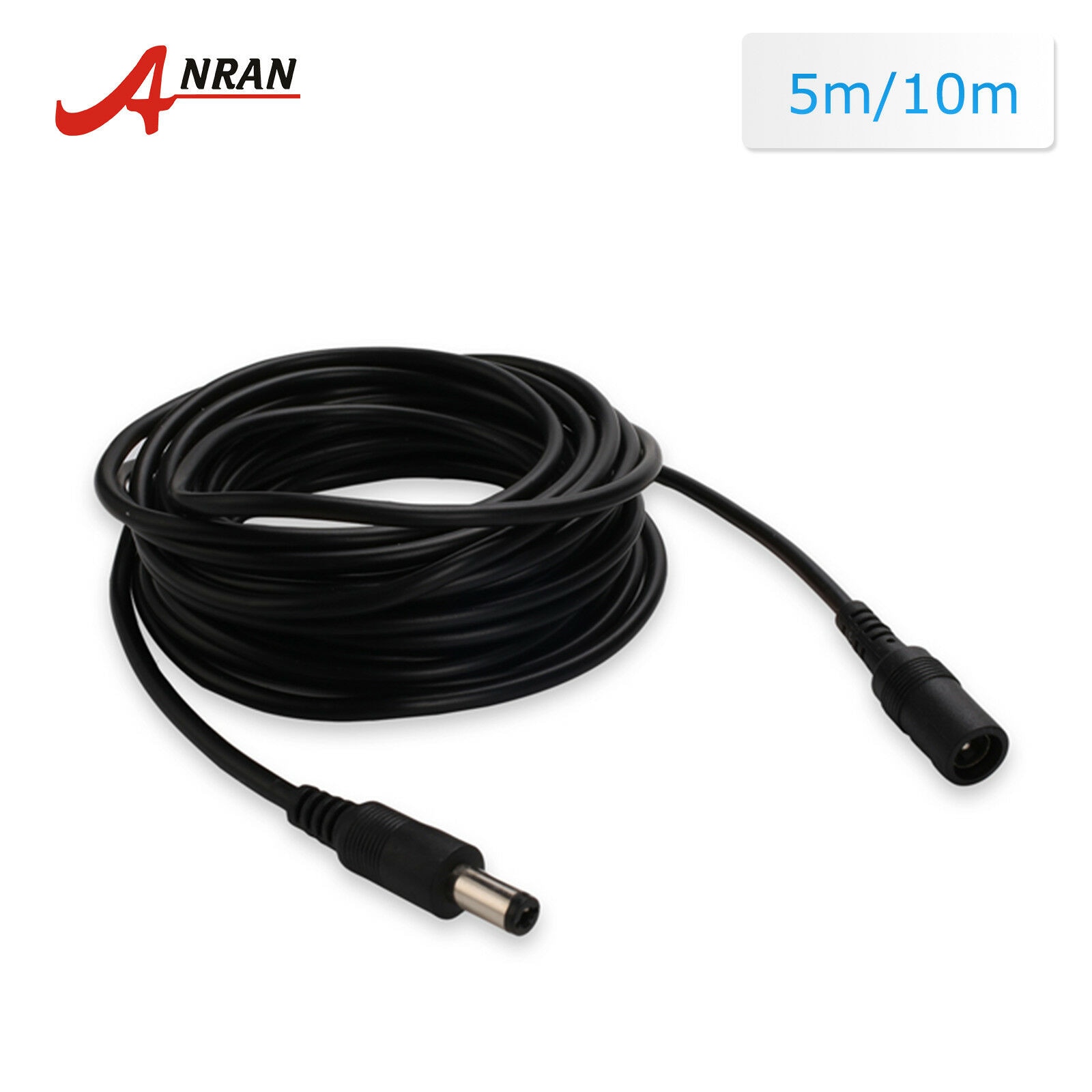 5M 10M Power Extension Cable 5.5mm x 2.1mm DC Standard Cord for CCTV Security Camera