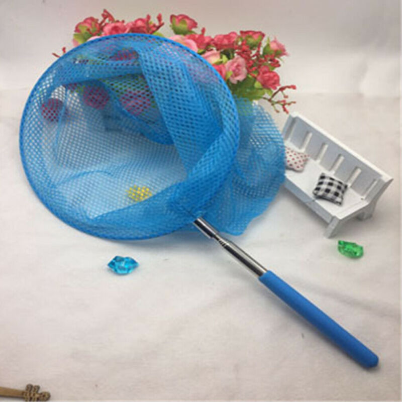 Kids Uitschuifbare Visnet Telescopische Handvat Vis Bug Vlinder Insect Capture Zwembad Cleaning Tools