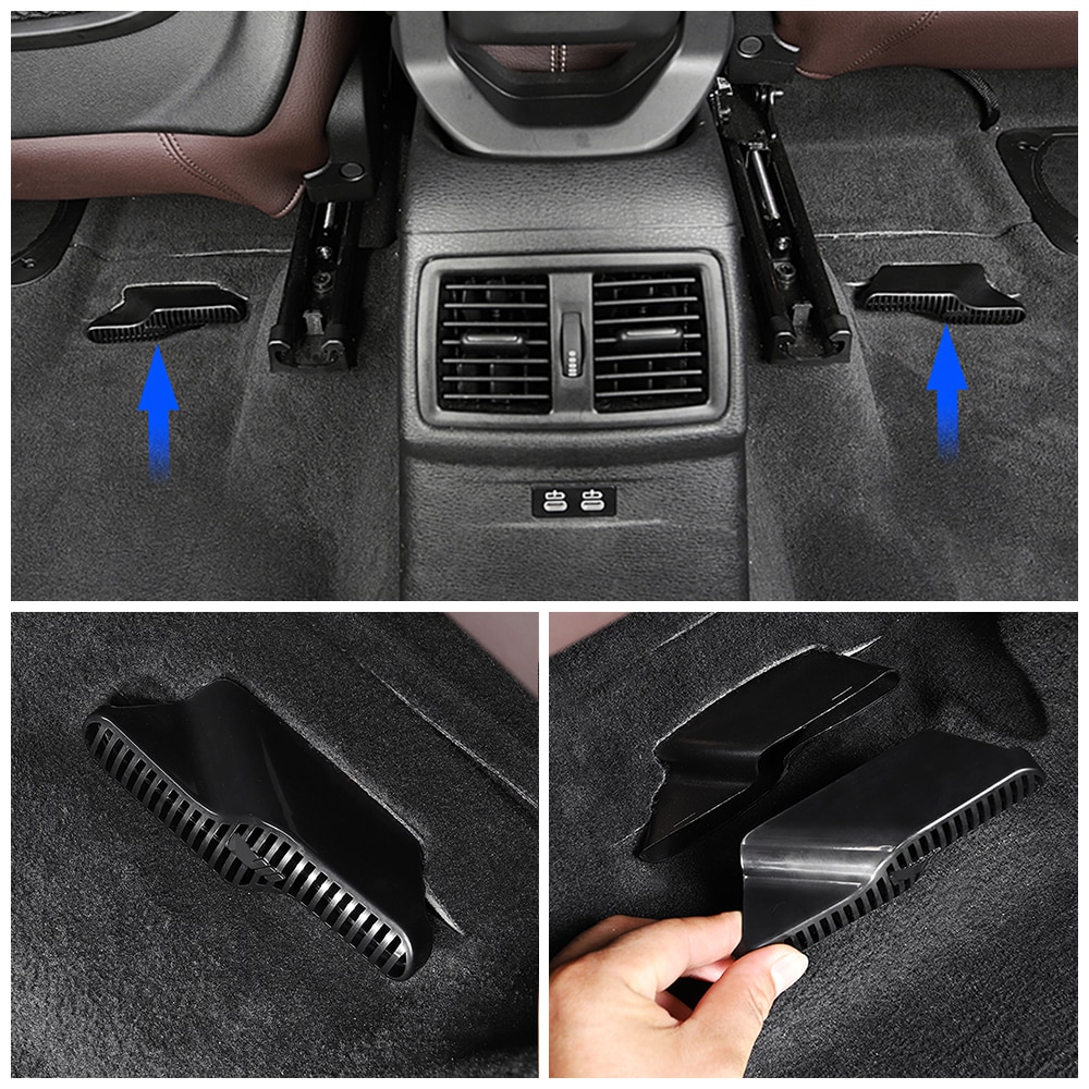 Für BMW X1 F48 Unter Sitz Boden Hinten AC Heizung Klimaanlage Kanal entlüften Abdeckung Grill Auslauf abdeckung trimmen