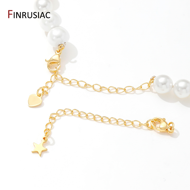 Cadenas de extensión de latón chapado en oro de 18 quilates con cierres de langosta, conector de eslabones, cola de collar, suministros de accesorios de pulsera DIY