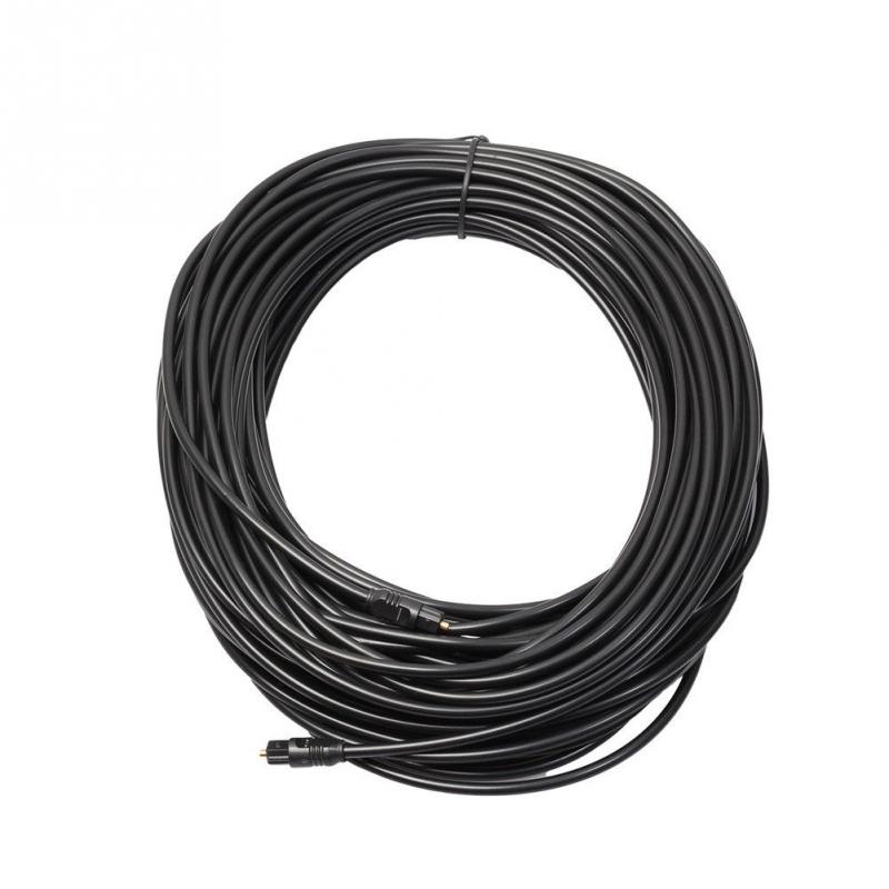 Cable de Audio óptico Digital para Toslink chapado en oro 1m 1,5 m 2m 3/5m 10m 15m 20m SPDIF MD DVD Cable chapado en oro de # 2