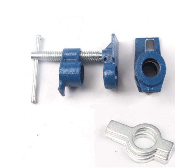 Abrazadera de tubo de alta resistencia para carpintería, abrazadera de tubo de encolado de madera de 3/4 ", accesorio de abrazadera de tubo, herramientas de carpintería de carpintero, 3/4
