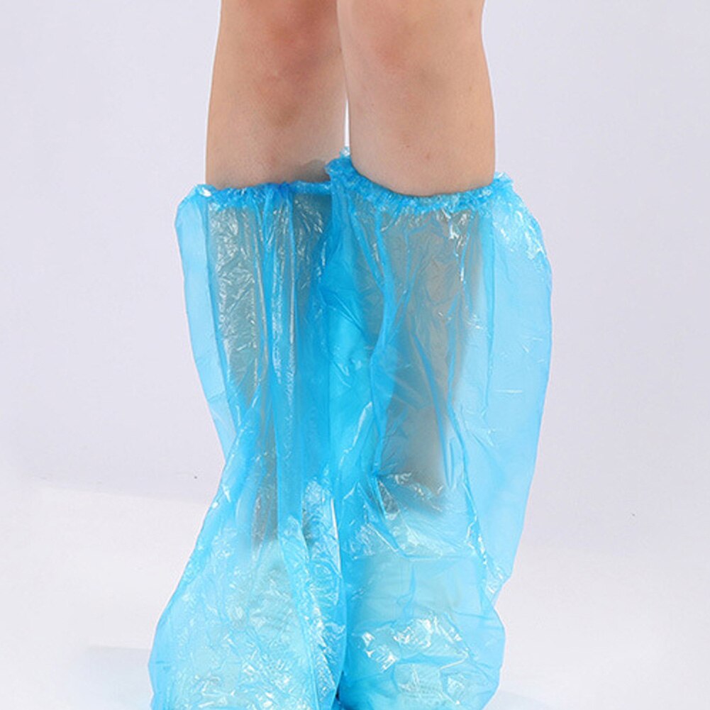 10 Pairs Of Extended Disposable Blue Shoe Covers Waterproof Shoe Covers Rainproof Shoe Covers In stock