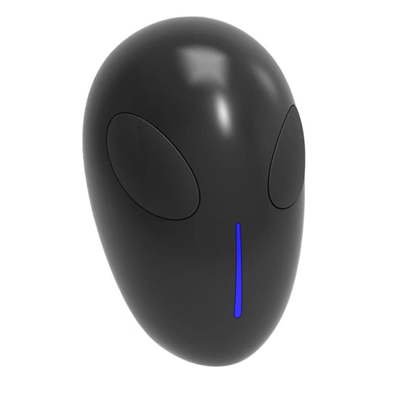 Laiyiqi Alien ET UFO pequeña cabeza inalámbrica Bluetooth altavoz calavera portátil correa de cordón BT de Navidad altavoz bocinas mp3: Black