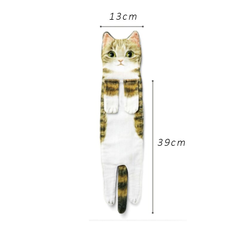 Serviette japonaise en microfibre pour chat, serviette absorbante pour ne pas perdre les cheveux, lavage du visage, lingette pour les mains