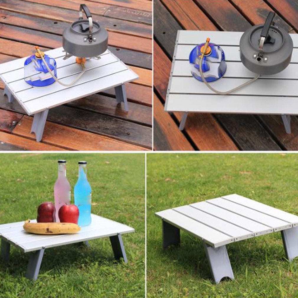 Aluminium Outdoor Klaptafel Draagbare Klaptafel Mini Tafel Kleine Picknicktafel Laptop Aluminium Tafel