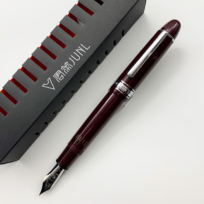 WingSung-pluma estilográfica gigante de pistón de resina 930, N0.9 Iraurita F/M/B, punta dorada/plateada, bolígrafo de para escritura de estudiantes de negocios