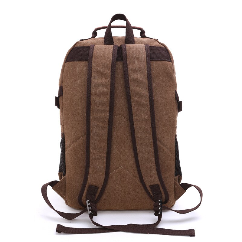 Mochila Vintage de lona para hombre y mujer, bolsa informal para viaje, senderismo, escuela, ordenador portátil