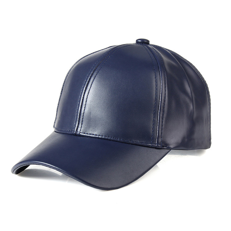 Winter Mannen Warme Baseball Cap Pu Leer Winddicht Leisure Outdoor Sport Cap Effen Kleur Vader Casquette: GRIJS