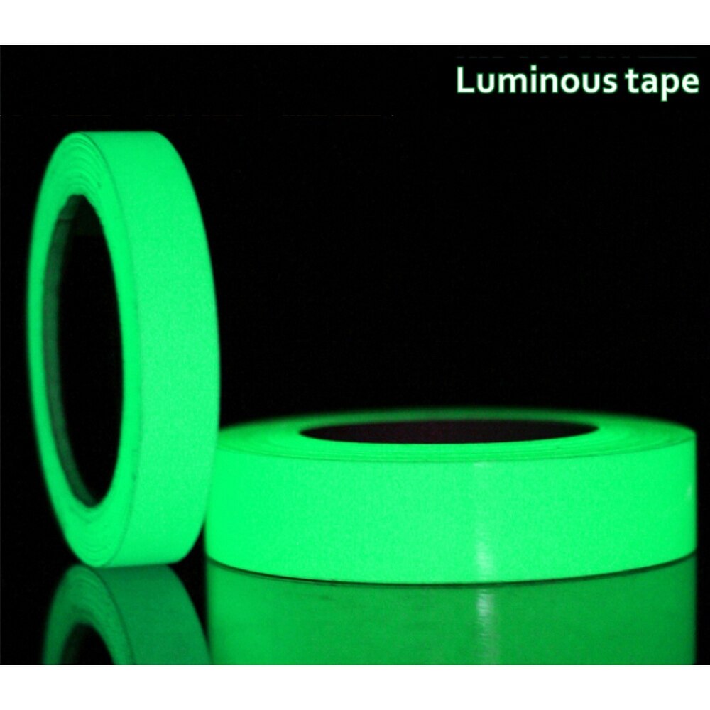 5cmx5m Bike Body Reflective Tape Bicycle Illuminating Safety Stickers Strip Adhesive Tape Glow In The Dark Warning Film Stickers