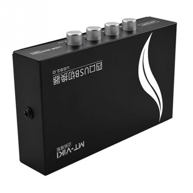 Neue USB 2.0 4 Hafen Teilen teilen schalten Umschalter Wähler Kasten Hub Für PC Computer Manuelle Scanner Drucker