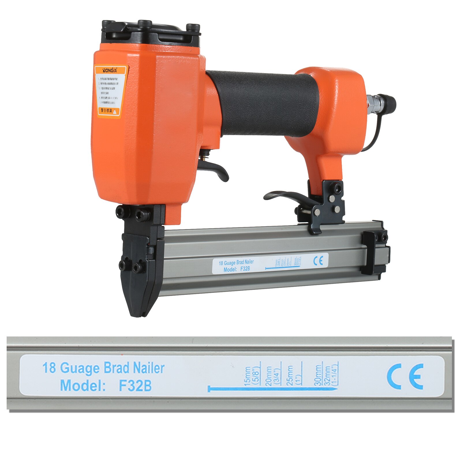 18 Gauge Brad Nailer 5/8 Inch to 1-1/4 Inch Pneumatic Finishing Stapler Air Nailer Nail Gun for Woodworking Furniture Decoration: Type 2