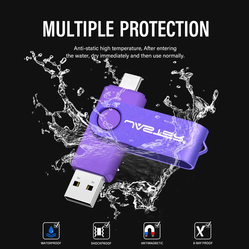 Pendrive USB TYPE-C 128MB (nie GB) Prawdziwa pojemność Pen Drive 64GB Bezpłatny brelok do kluczy Pamięć USB Prezent Czerwony U Dysk Niebieski 1G 2G 4G 8G