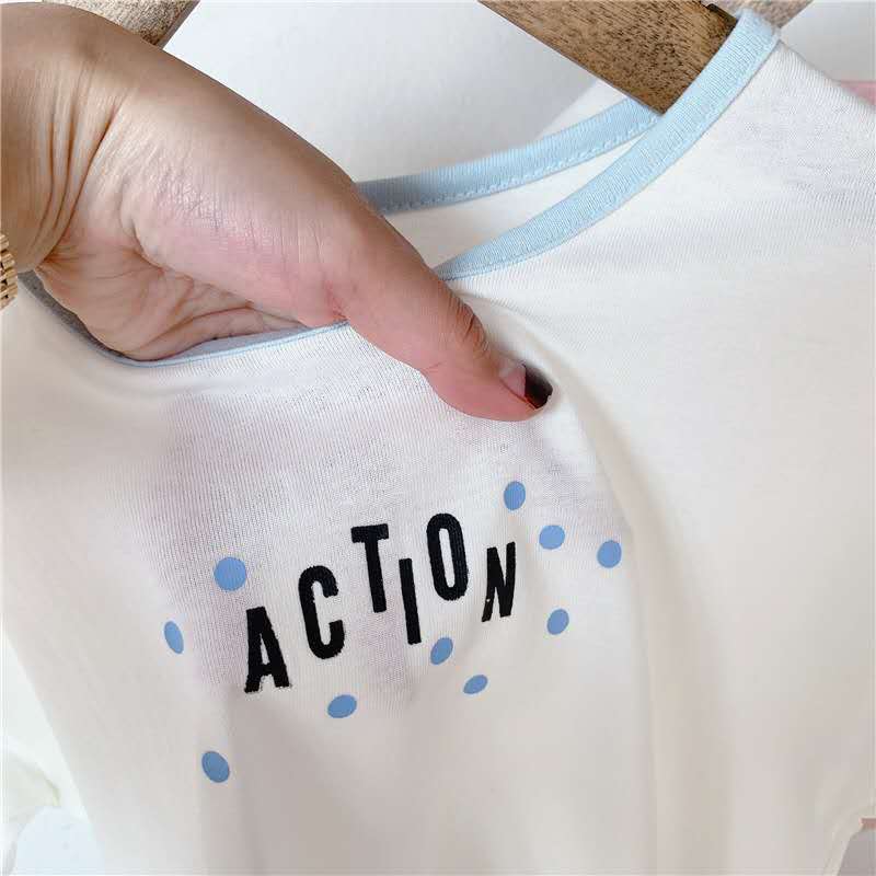 Kinderkleding Zomer Producten Meisjes Koreaanse Zomer Korte Mouwen T-shirt Dieptepunt T-shirt