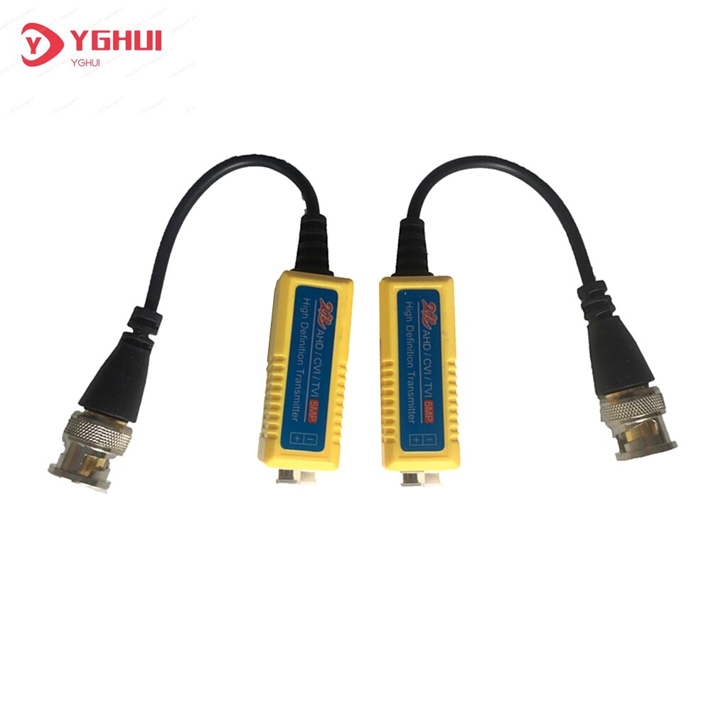 10 Pairs Passive Twisted Pair Video Balun Transceiver Male BNC UTP For CCTV AHD DVR Camera System