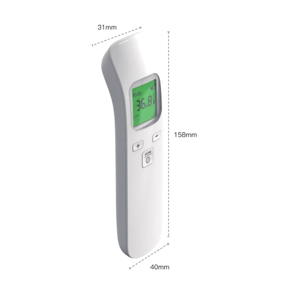 Handheld Non-contact Infrared Thermometer Portable IR Thermometer LCD Digital Display Fast Measure IR Thermometer: MD1966