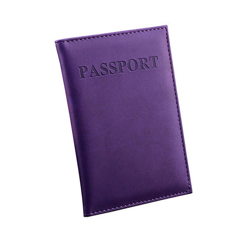 Classy Practical Travel Case Passport ID Card Cover Holder Protector Organizer PU Leather Women Men Wallet: 1