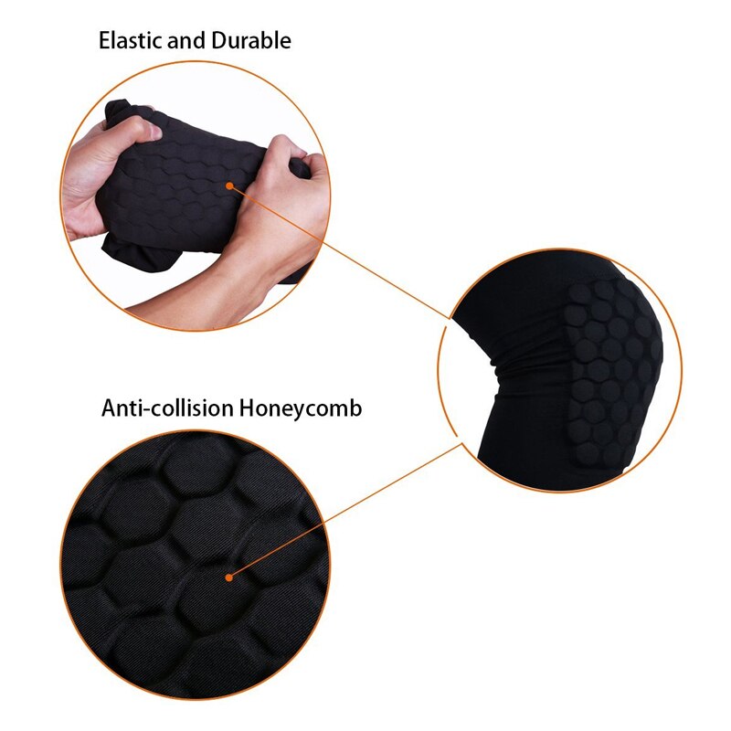 MTATMT 1Pcs Leg Support Pads Honeycomb Compression Calf Sleeve Protector Gear Knee Pads Crashproof Antislip