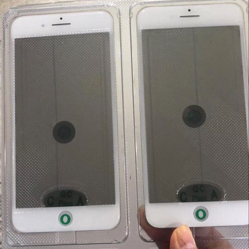 10Pcs OCA+Polarizer Film For iPhone 5G 5S 6 6S 7 8 Plus 4.7" 5.5" Front Glass Touch Screen+Cold Press Frame Bezel Replace Part