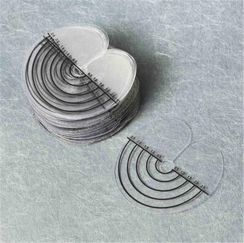 50pcs Heat Insulation Sheet Protector Shield Scale Mark Styling Tools For Round Tip Keratin Hair Extensions Beauty Salon Tool