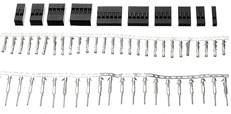 620pcs Dupont Connector Assortment Kit - 2.54mm Female & Male Header Pins - Initeq