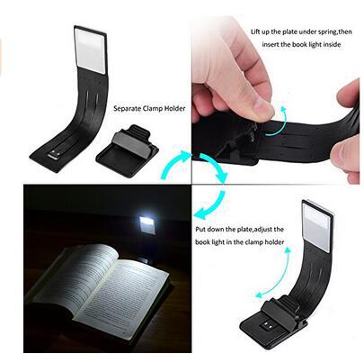 3 color temperature Rechargeable Ebook Led Book Light For Kindle Paper USB Led Reading Paper Lamp Flexible E-read Book Light