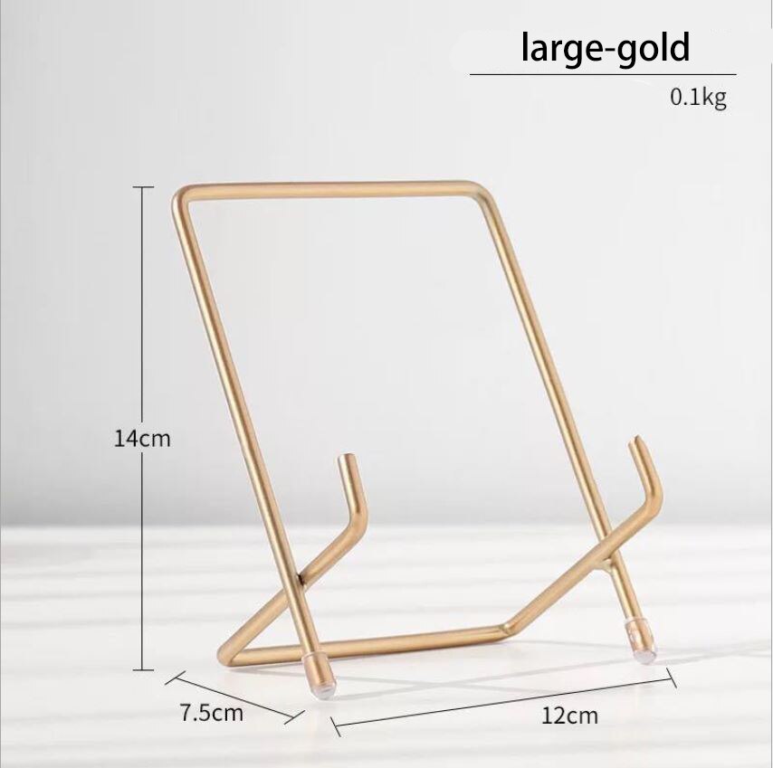 Support de tablette Simple Support en or Rose Support de Support pliant bureau de refroidissement IPAD téléphone Mobile Support universel supports étagère: A-L-Gold