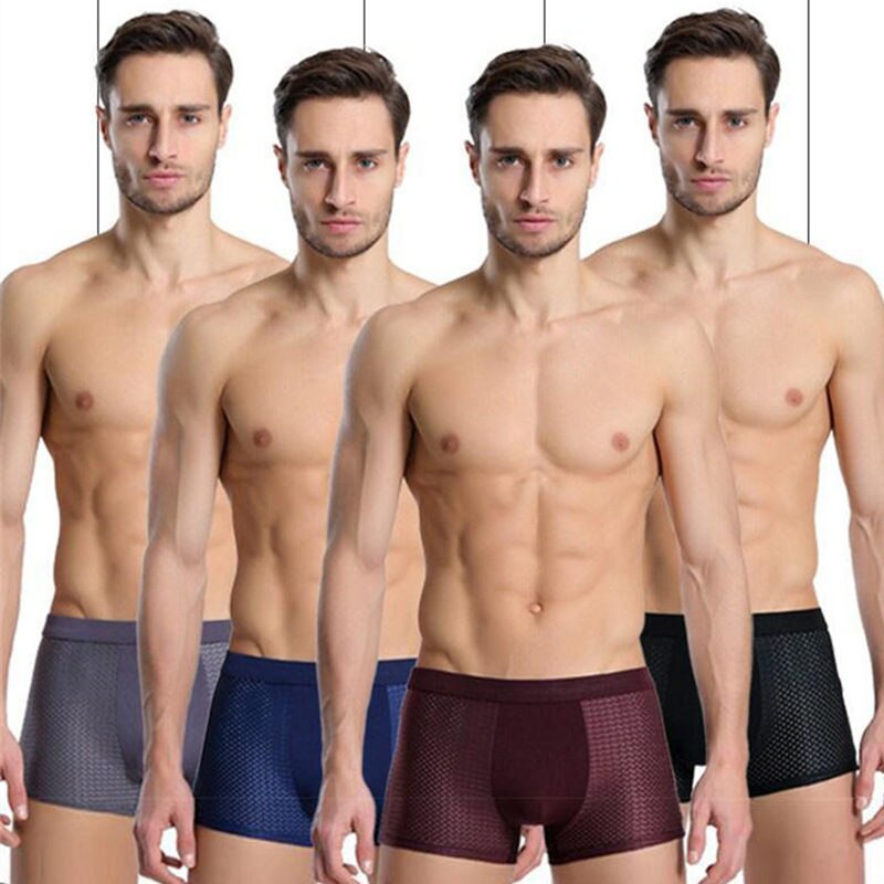 men boxers underwear mesh