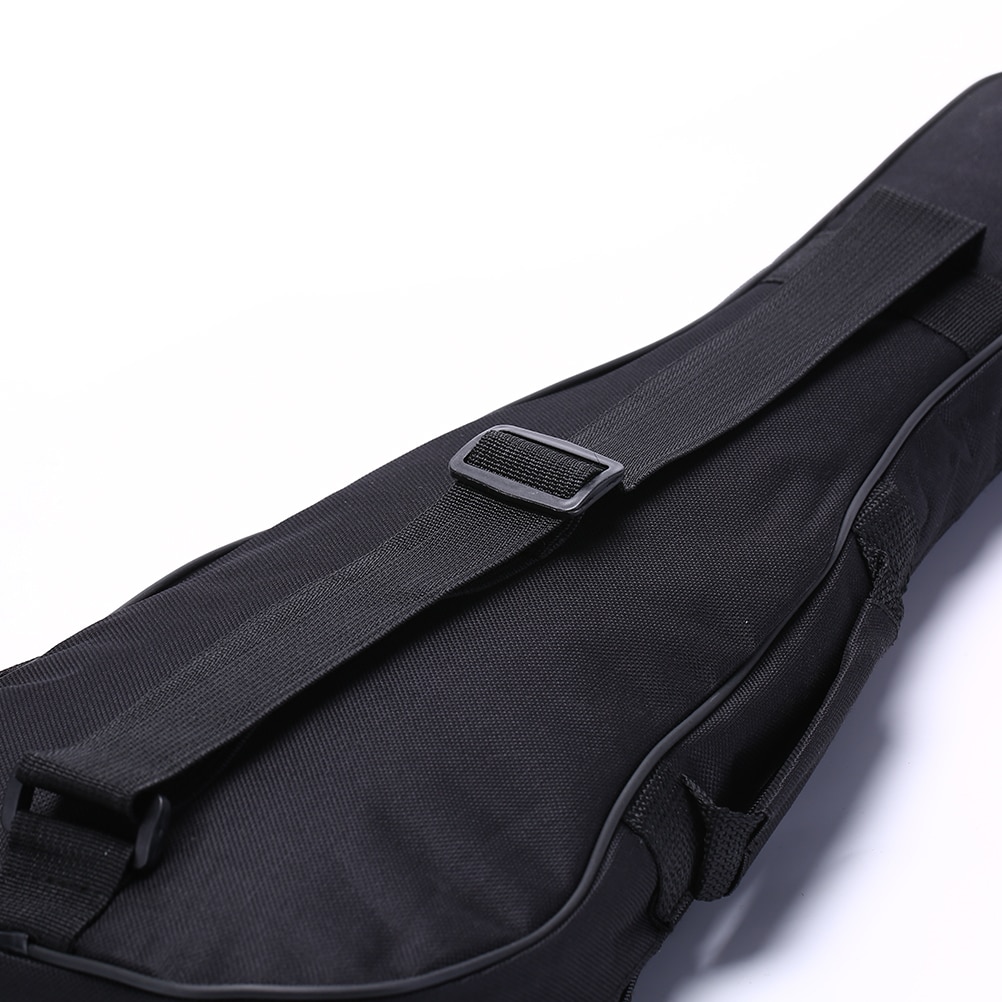 Svart 21 " gitarrväska justerbara axelremmar gitarrbärväskor mjukt fodral nylon oxford ukulele vattentät gitarröverdrag gigbag