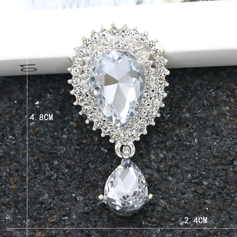 baiduqiandu Clear Crystal Water Charming Brooch For Women Jewelry Brooches and Pins Party Mujer Bijoux