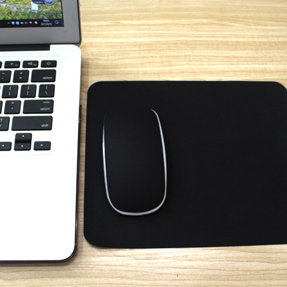 Ultra-thin Non-slip Silicone Gel Gaming Mouse Pad Mat Anti-Slip Square Mousepad Mice Wrist Rest Laptop Pad Waterproof Table Mat: Black