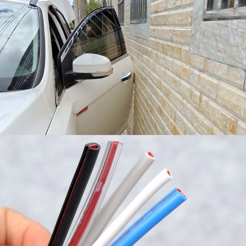 Auto bumper beschermer deurstrips rubberen rand beschermstrips zijdeuren sierlijsten kleefkras voertuig voor auto's auto