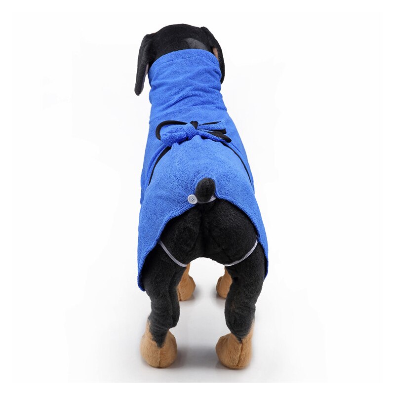 Hundehåndkle superabsorberende hundebadekåpe mikrofiberbadehåndklær hurtigtørkende kattebadehåndkle for liten middels stor hund